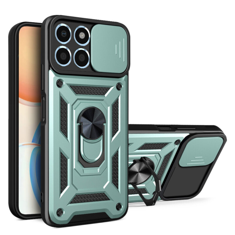 Husa Honor X6 protectie camera Techsuit CamShield Series, verde