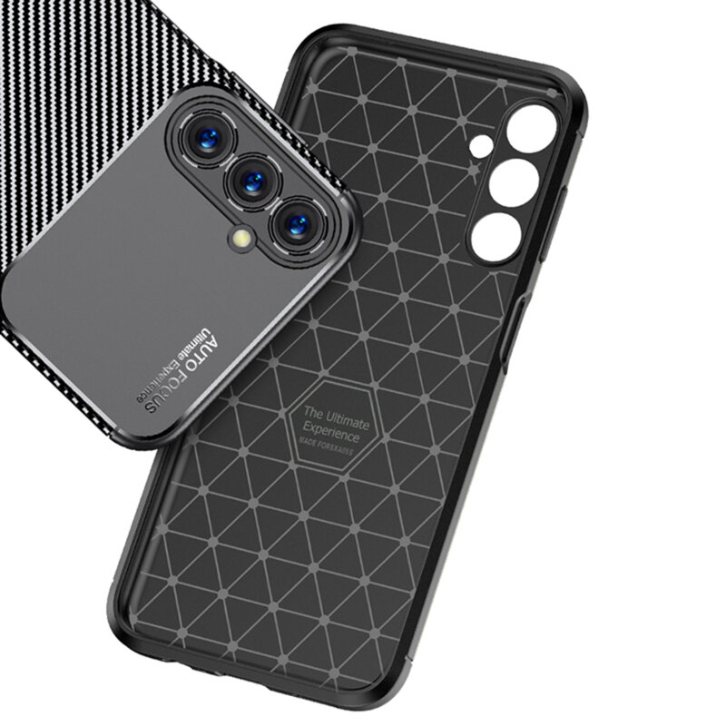 Husa Samsung Galaxy A05s Techsuit CarbonFiber, negru