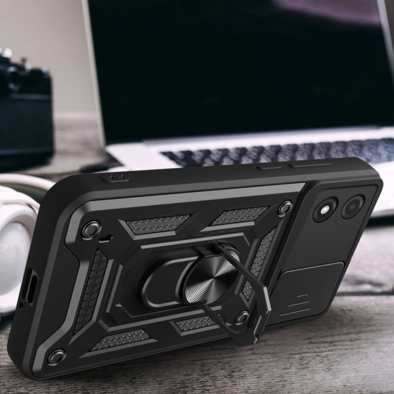 Husa Motorola Moto E13 protectie camera Techsuit CamShield Series, verde