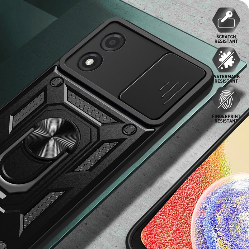 Husa Motorola Moto E13 protectie camera Techsuit CamShield Series, verde