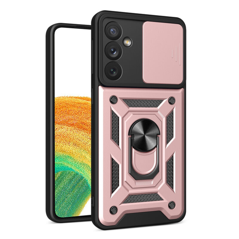 Husa Samsung Galaxy A34 5G protectie camera Techsuit CamShield Series, roz