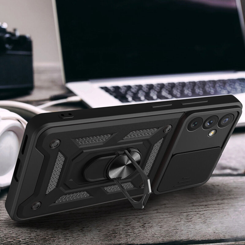 Husa Samsung Galaxy A34 5G protectie camera Techsuit CamShield Series, roz