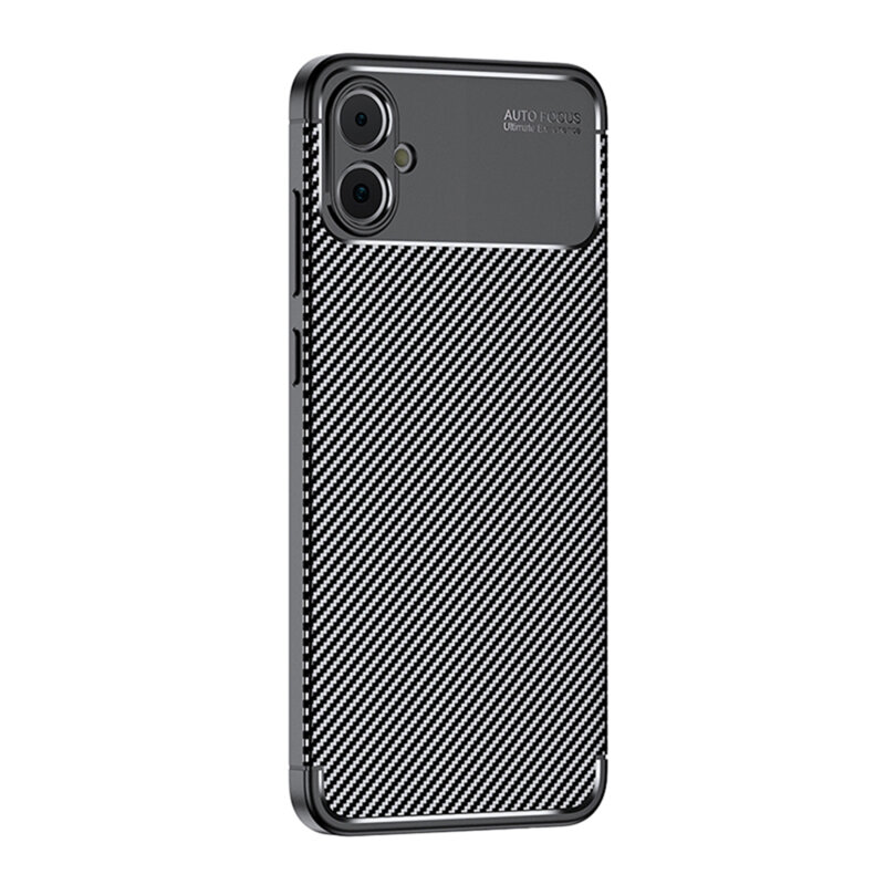 Husa Samsung Galaxy A05 Techsuit CarbonFiber, negru