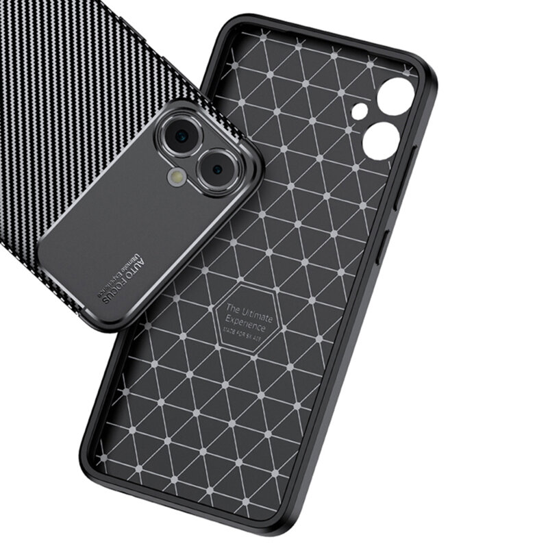 Husa Samsung Galaxy A05 Techsuit CarbonFiber, negru