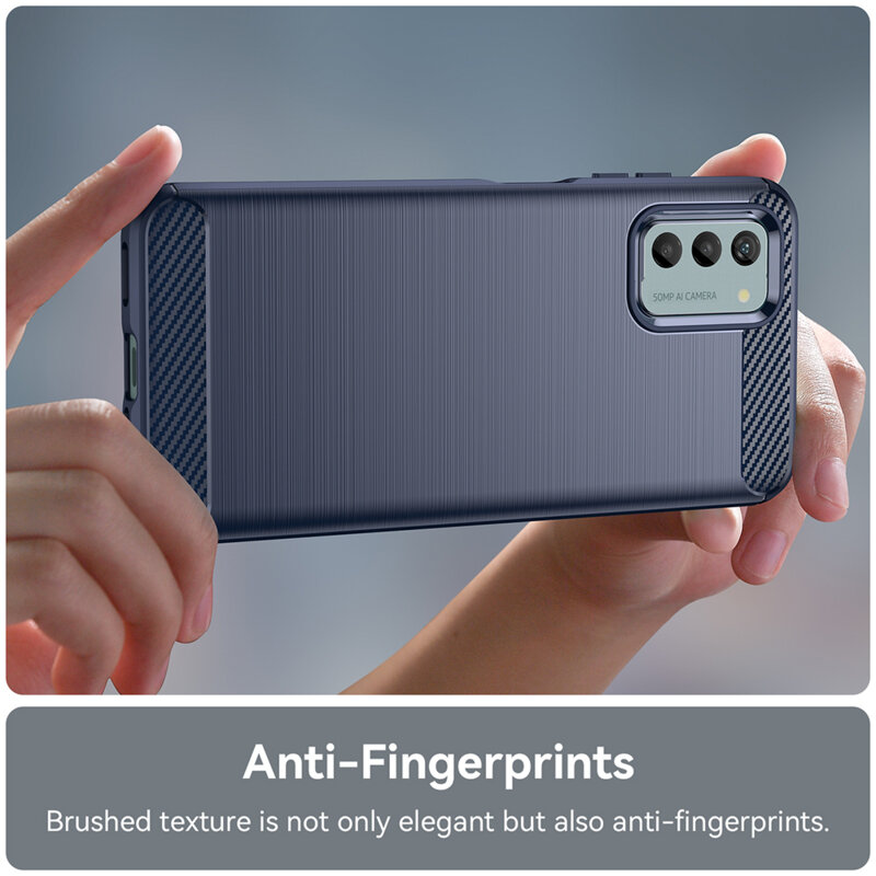 Husa Nokia G42 Techsuit Carbon Silicone, albastru