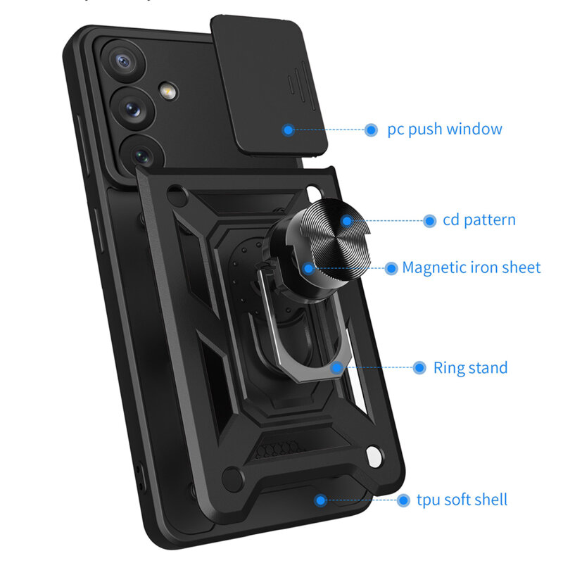 Husa Samsung Galaxy A54 protectie camera Techsuit CamShield Series, roz