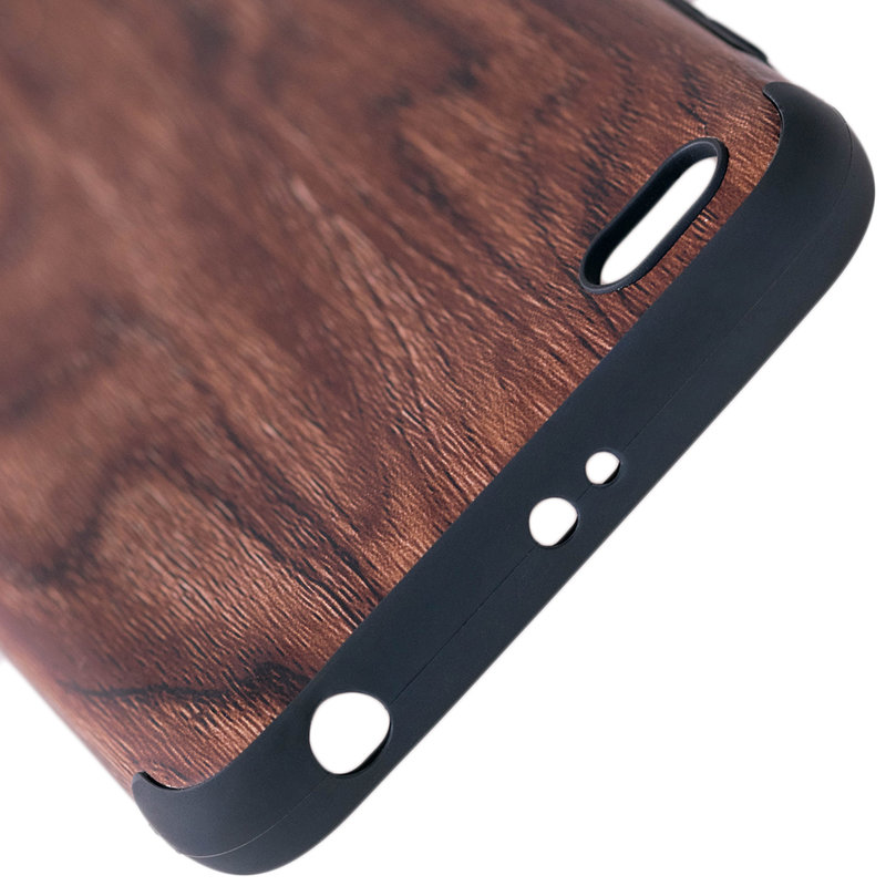 Husa Xiaomi Redmi 4a TPU Wood Texture - Maro