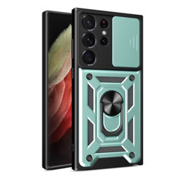 Husa Samsung Galaxy S23 Ultra protectie camera Techsuit CamShield Series, verde