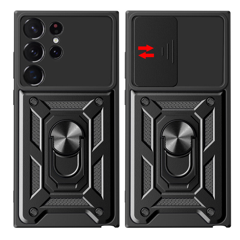Husa Samsung Galaxy S23 Ultra protectie camera Techsuit CamShield Series, roz
