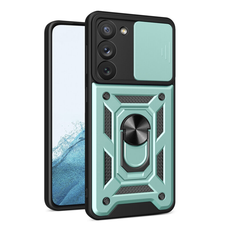 Husa Samsung Galaxy S23 protectie camera Techsuit CamShield Series, verde