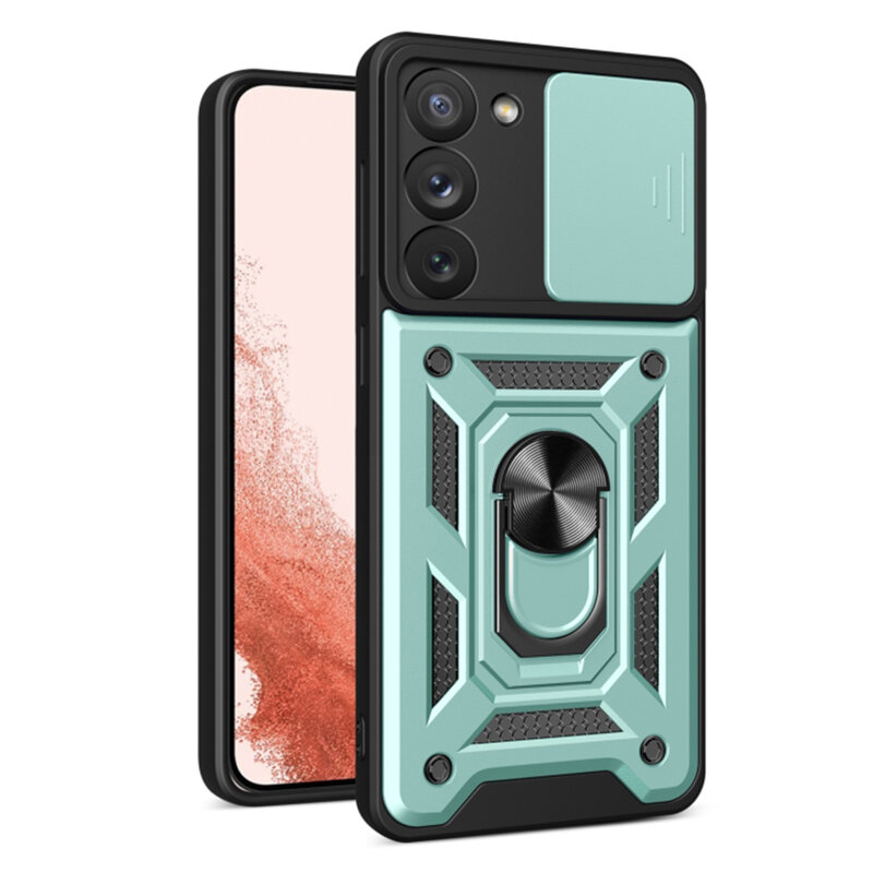 Husa Samsung Galaxy S23 Plus protectie camera Techsuit CamShield Series, verde