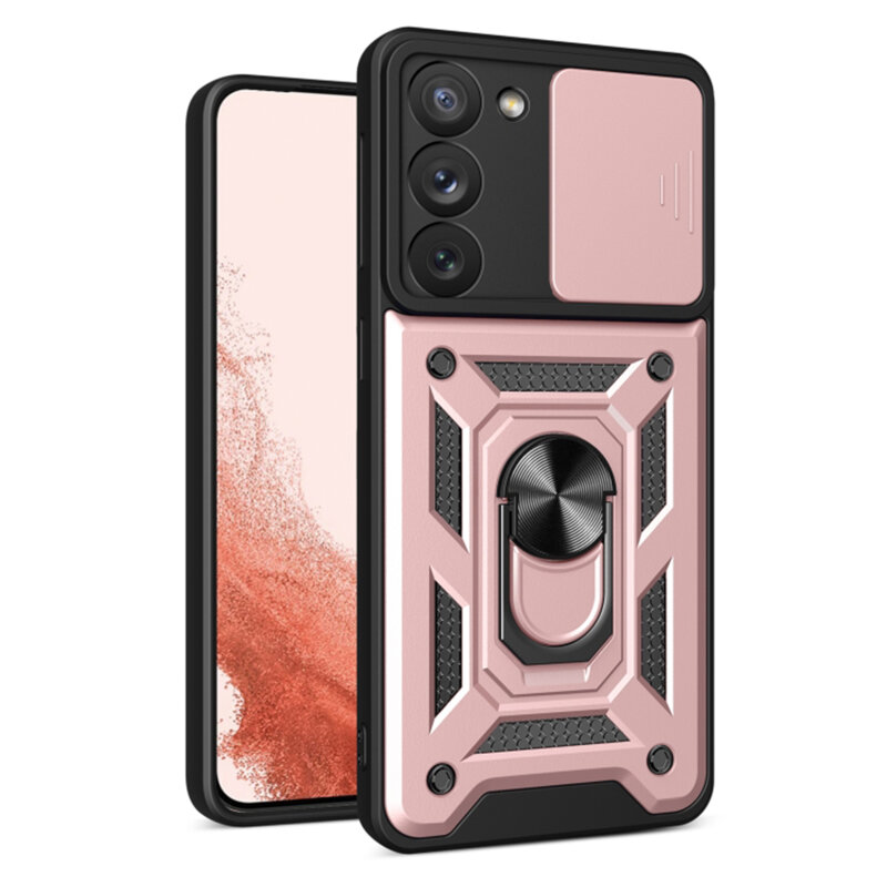 Husa Samsung Galaxy S23 Plus protectie camera Techsuit CamShield Series, roz