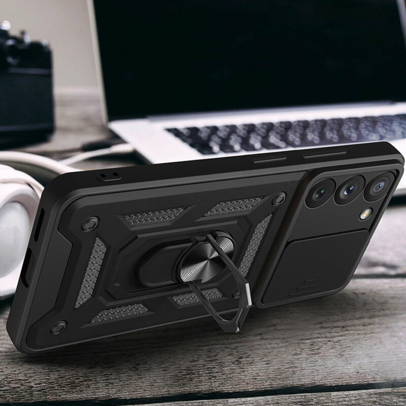 Husa Samsung Galaxy S23 Plus protectie camera Techsuit CamShield Series, roz