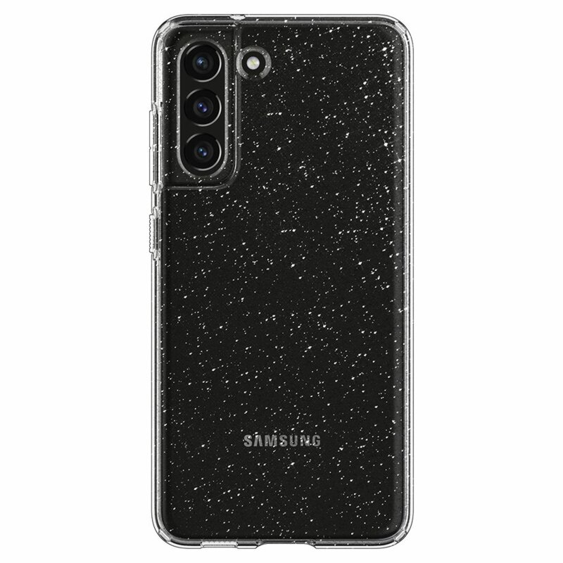 Husa sclipici Samsung Galaxy S21 FE 5G Techsuit SparkleSkin, transparenta
