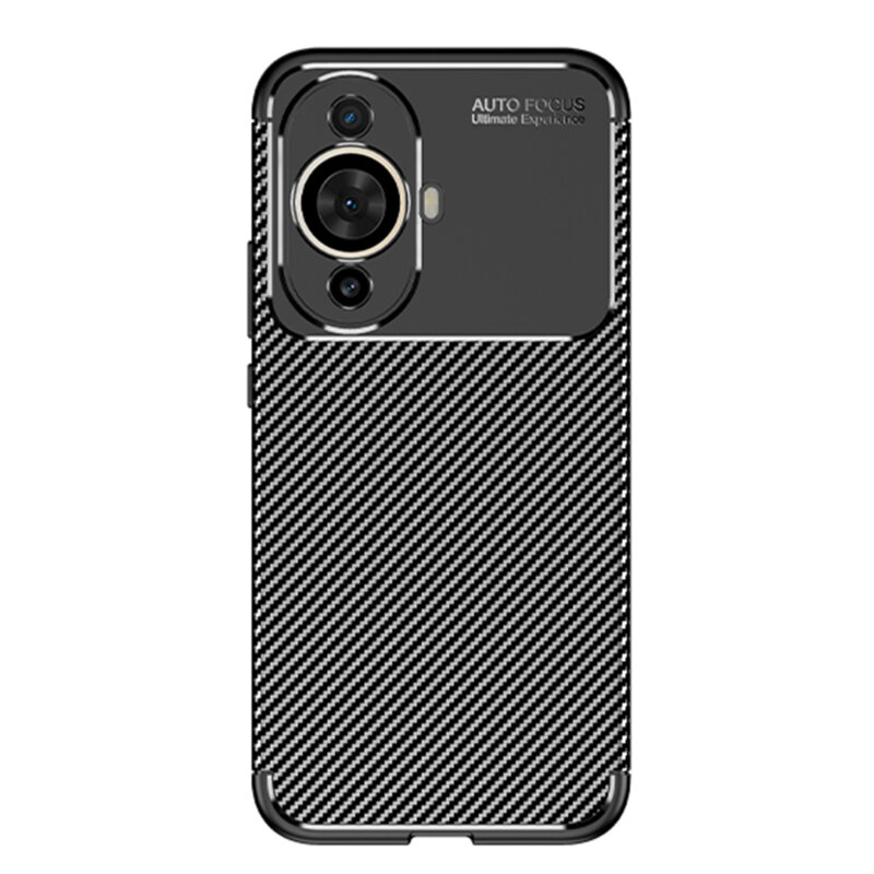 Husa Huawei nova 11 Techsuit CarbonFiber, negru