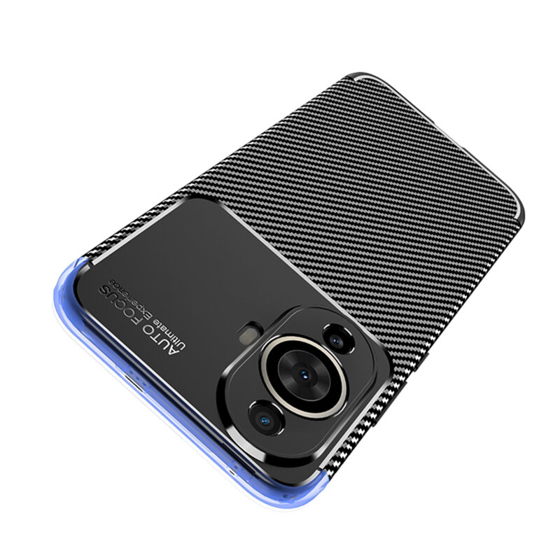 Husa Huawei nova 11 Techsuit CarbonFiber, negru