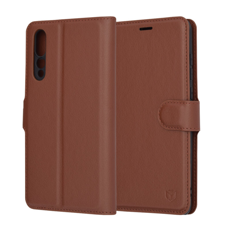 Husa Huawei P20 Pro Techsuit Leather Folio, maro