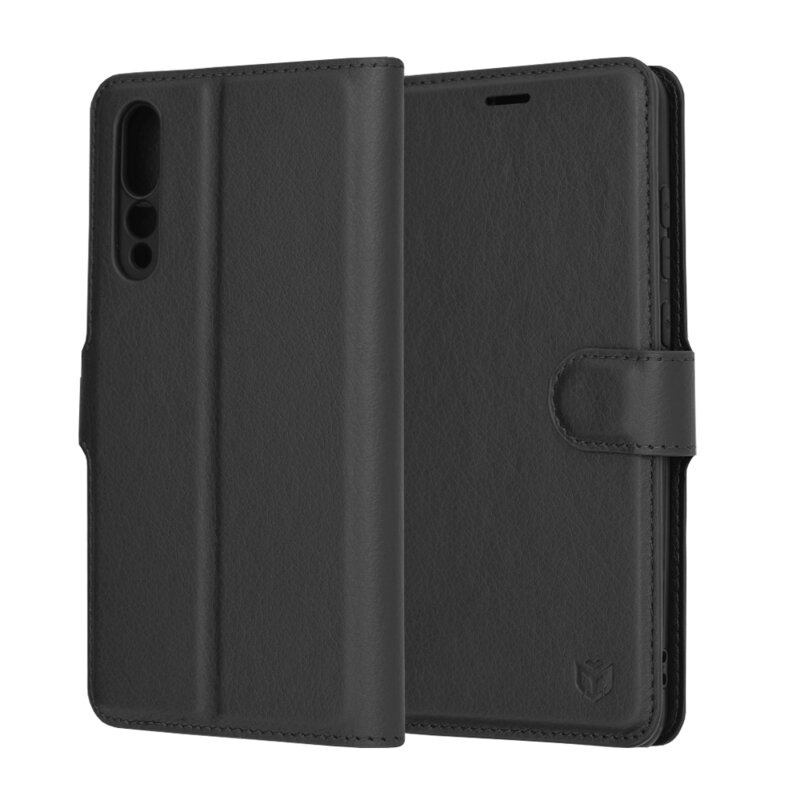 Husa Huawei P20 Pro Techsuit Leather Folio, negru