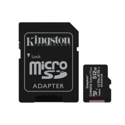 Card 512GB Kingston Canvas Select Plus cu adaptor, SDCS2/512GB