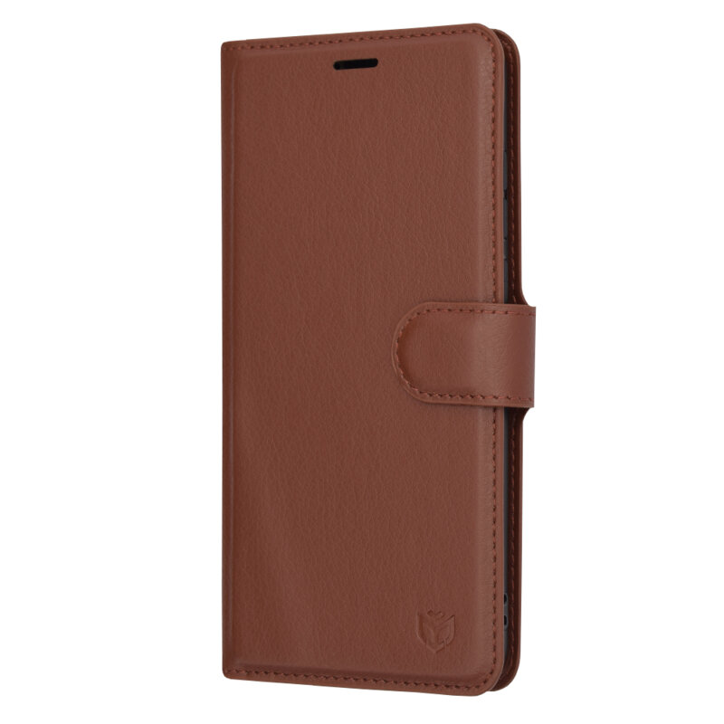 Husa Huawei P30 Techsuit Leather Folio, maro