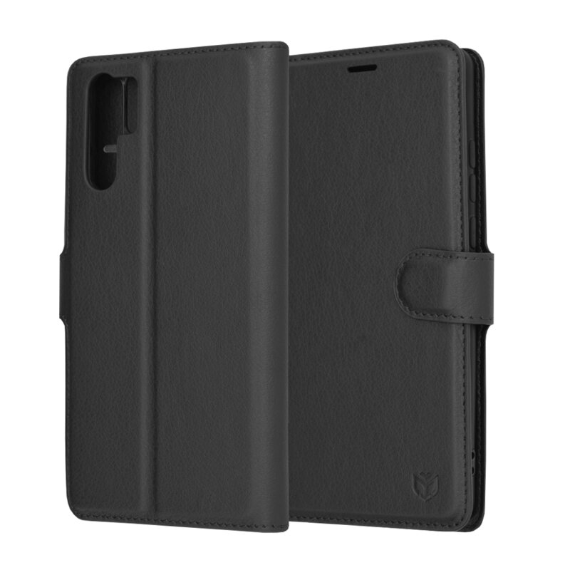 Husa Huawei P30 Pro Techsuit Leather Folio, negru