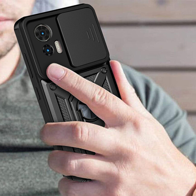 Husa Motorola Edge 30 Neo protectie camera Techsuit CamShield Series, roz