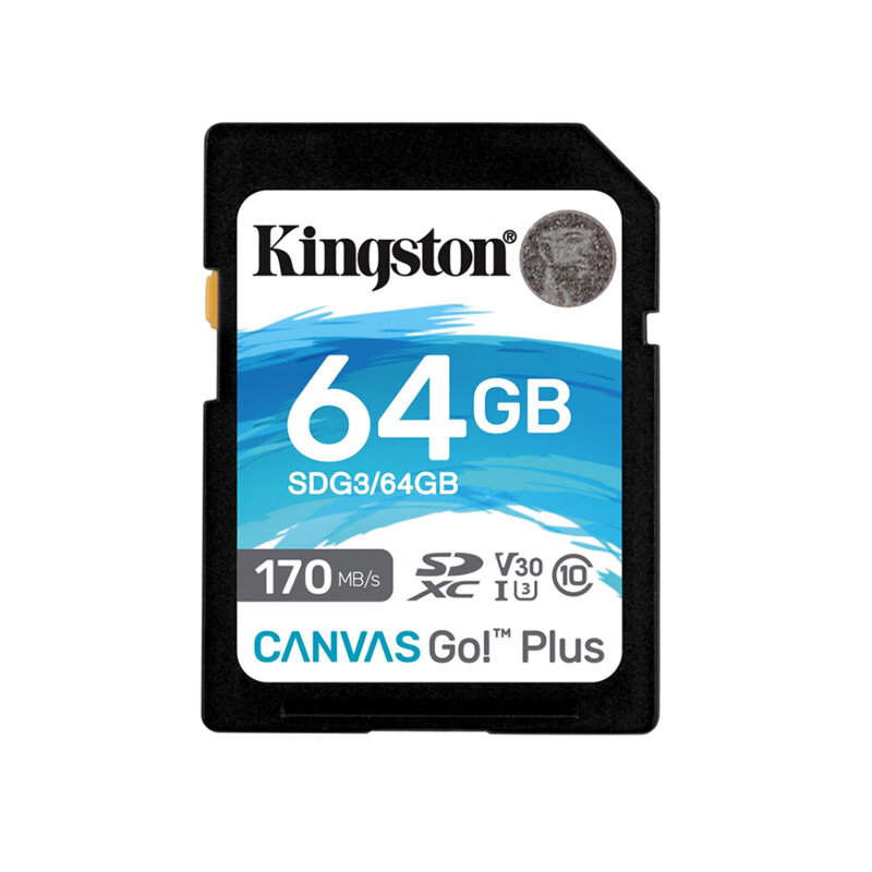 Card memorie SDXC 64GB Kingston Canvas Go Plus, SDG3/64GB