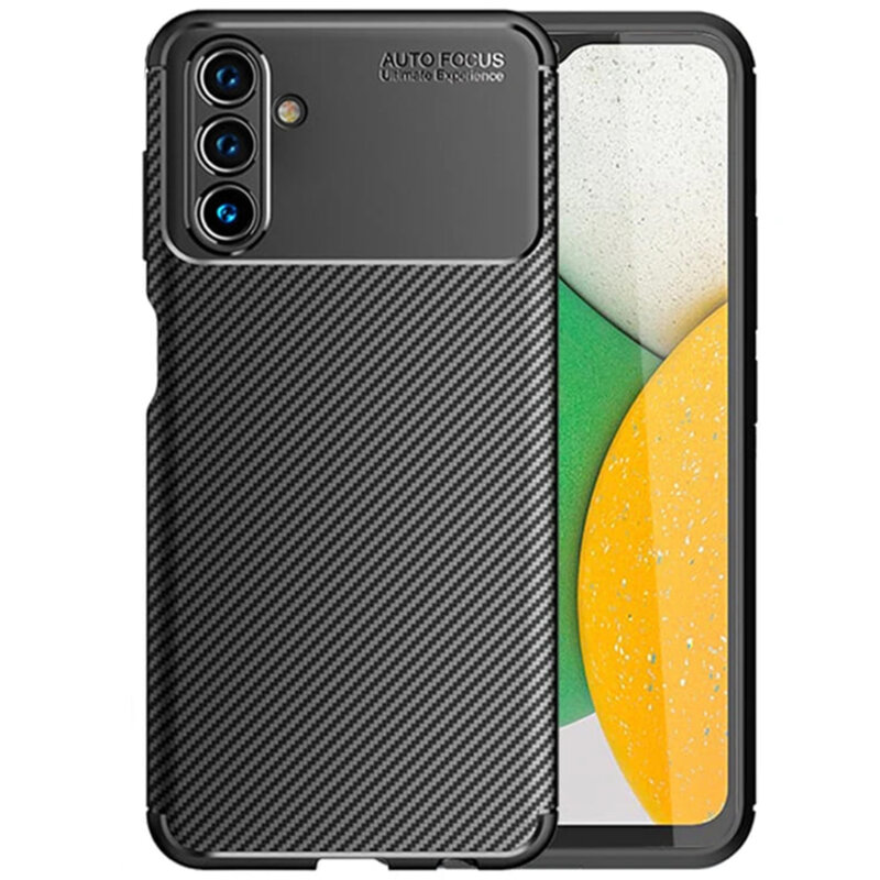 Husa Samsung Galaxy A04S Techsuit CarbonFiber, negru