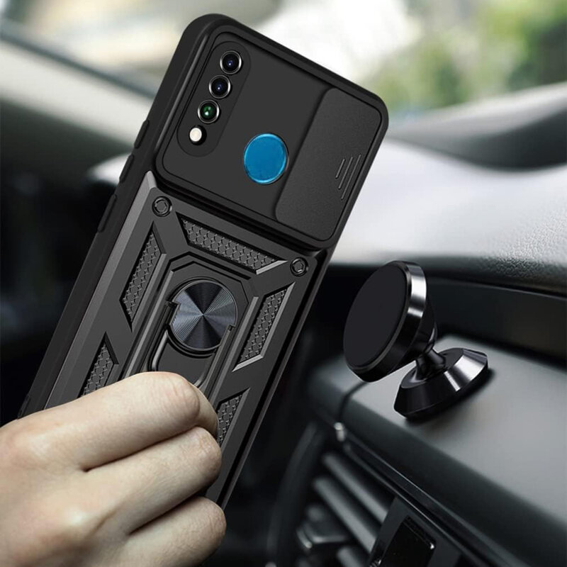 Husa Huawei P30 Lite protectie camera Techsuit CamShield Series, roz