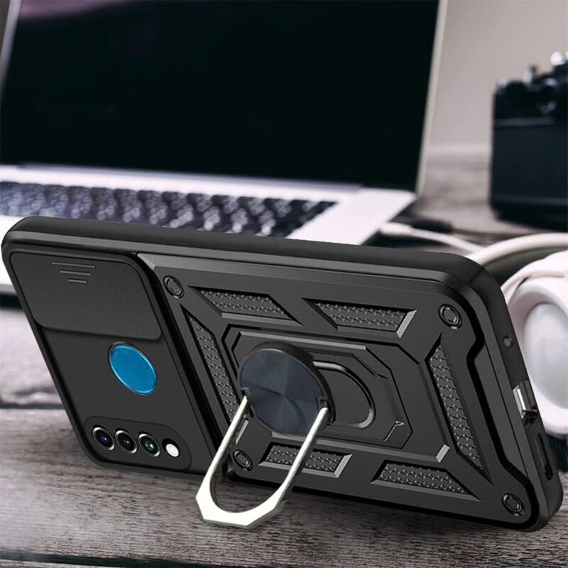 Husa Huawei P30 Lite New Edition protectie camera Techsuit CamShield Series, roz