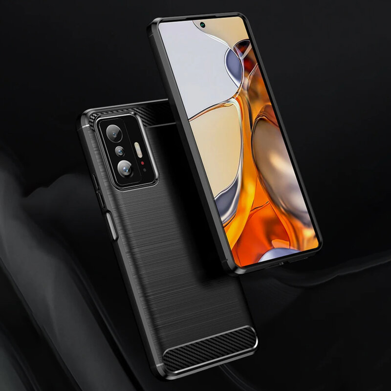 Husa Xiaomi 11T Pro Techsuit Carbon Silicone, albastru