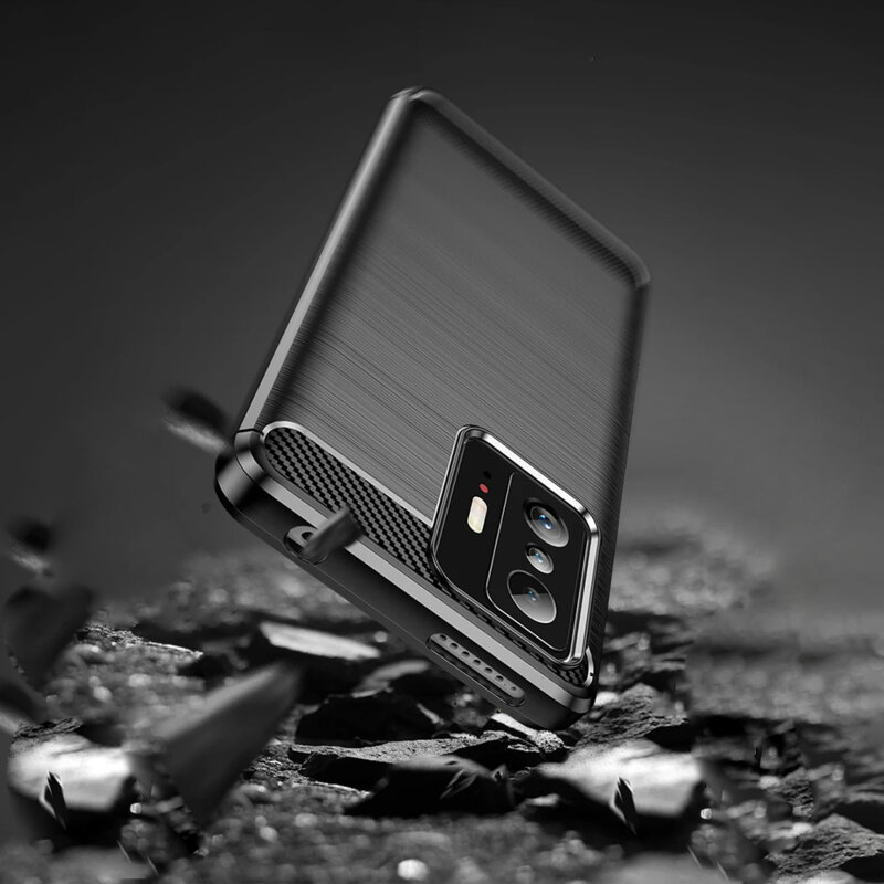 Husa Xiaomi 11T Pro Techsuit Carbon Silicone, albastru