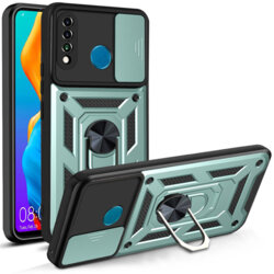 Husa Huawei P30 Lite protectie camera Techsuit CamShield Series, verde