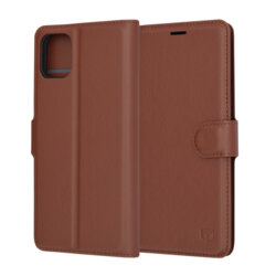 Husa iPhone 11 Techsuit Leather Folio, maro