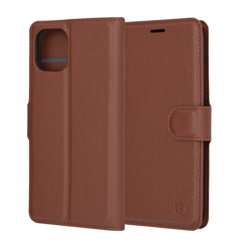 Husa iPhone 11 Pro Techsuit Leather Folio, maro