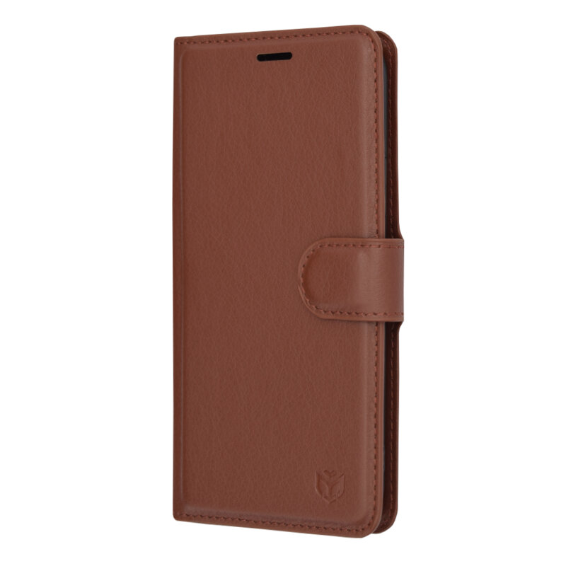 Husa iPhone 11 Pro Techsuit Leather Folio, maro