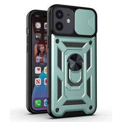 Husa iPhone 12 protectie camera Techsuit CamShield Series, verde