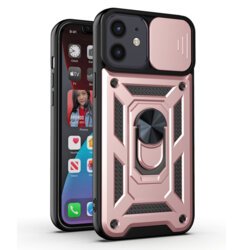 Husa iPhone 12 protectie camera Techsuit CamShield Series, roz