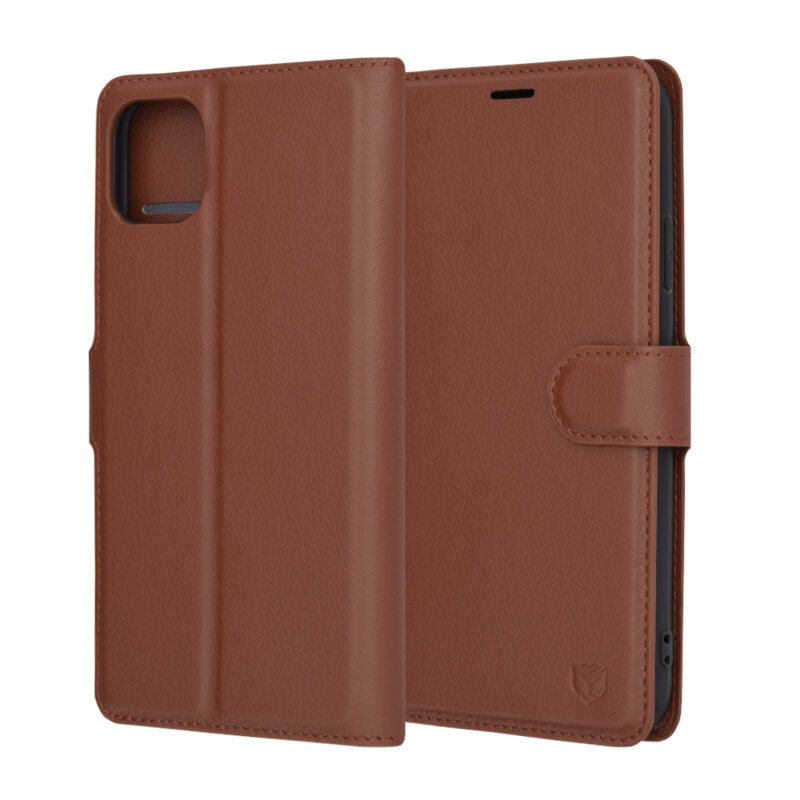 Husa iPhone 11 Pro Max Techsuit Leather Folio, maro