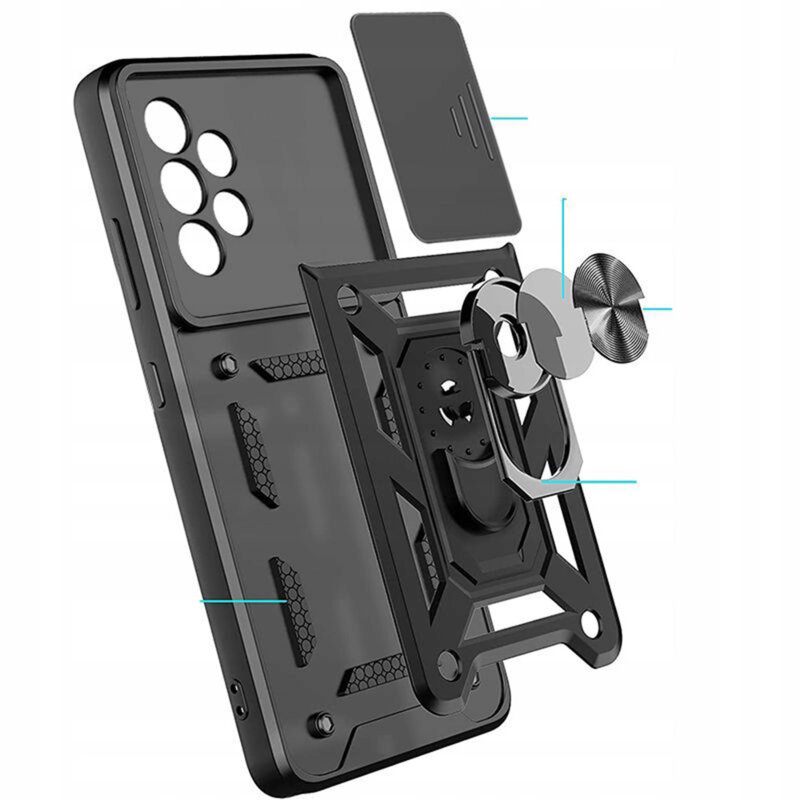 Husa Samsung Galaxy A23 5G protectie camera Techsuit CamShield Series, roz