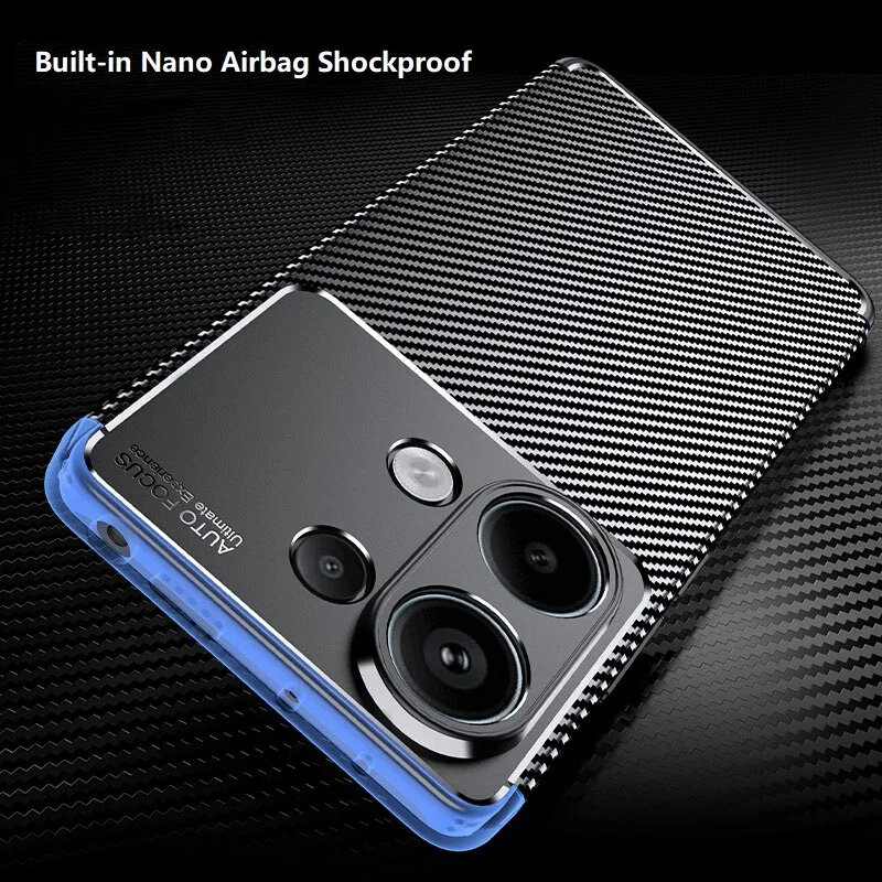 Husa Xiaomi Poco X6 Pro Techsuit CarbonFiber, negru