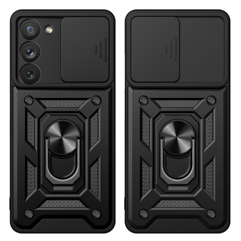 Husa Samsung Galaxy S22 5G protectie camera Techsuit CamShield Series, roz