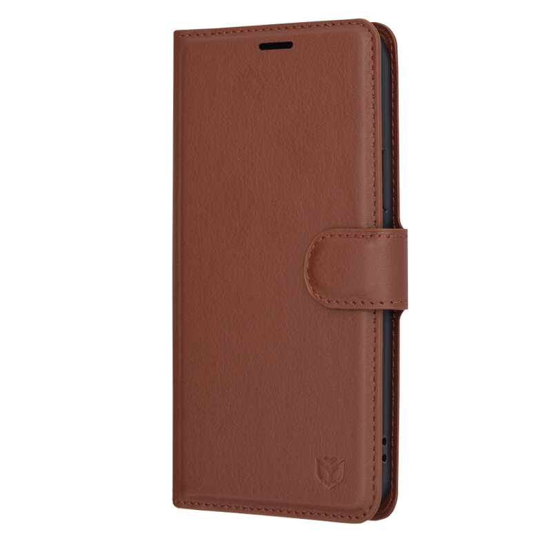 Husa iPhone 12 Techsuit Leather Folio, maro