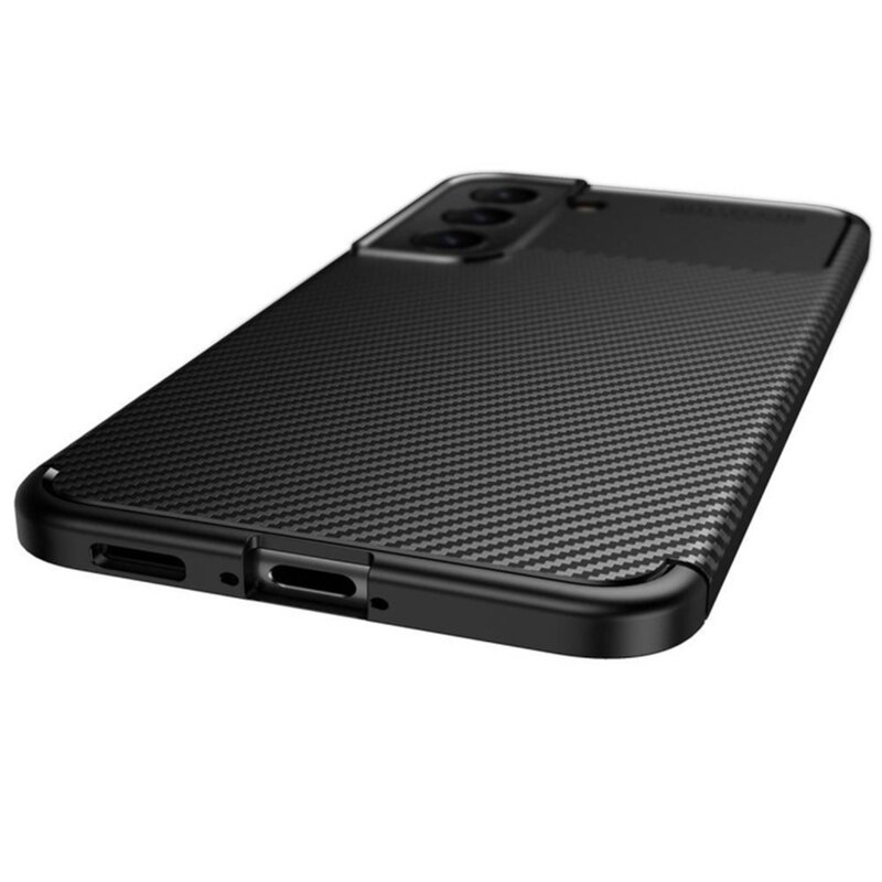 Husa Samsung Galaxy S22 Plus 5G Techsuit CarbonFiber, negru