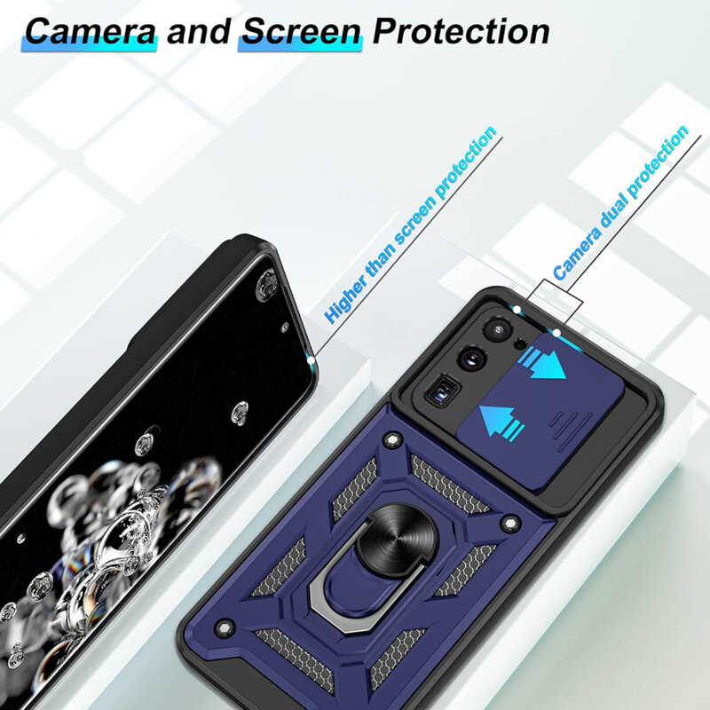 Husa Samsung Galaxy S20 Ultra protectie camera Techsuit CamShield Series, roz