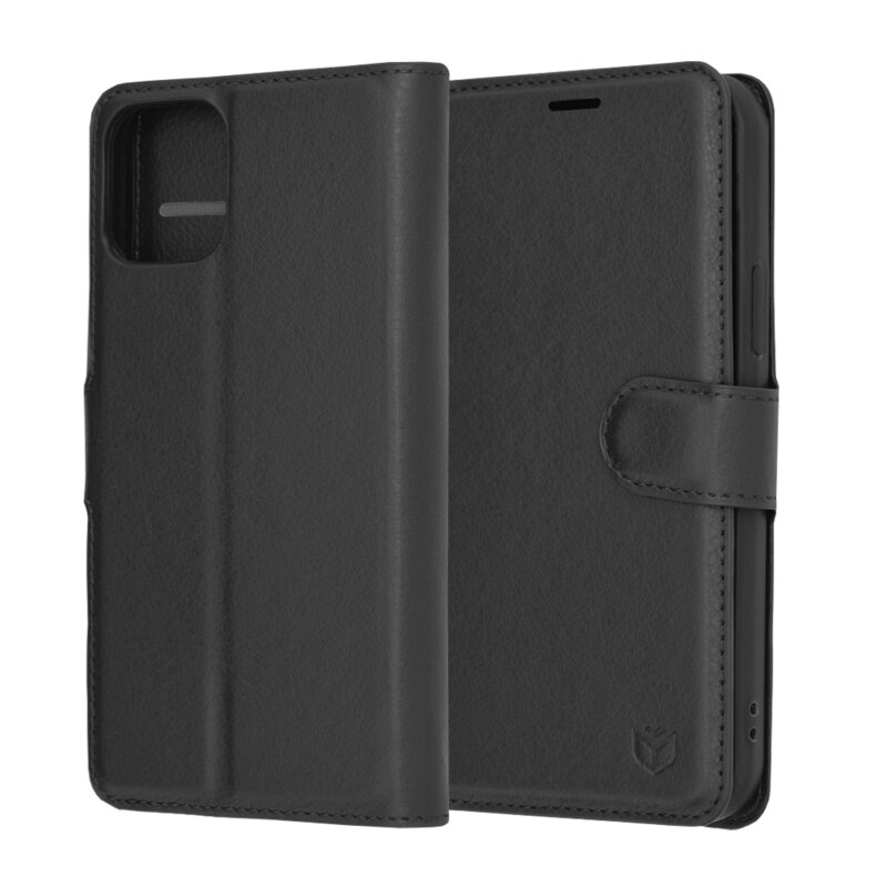 Husa iPhone 12 Pro Techsuit Leather Folio, negru
