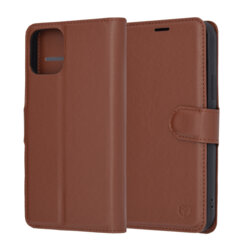 Husa iPhone 12 Pro Techsuit Leather Folio, maro