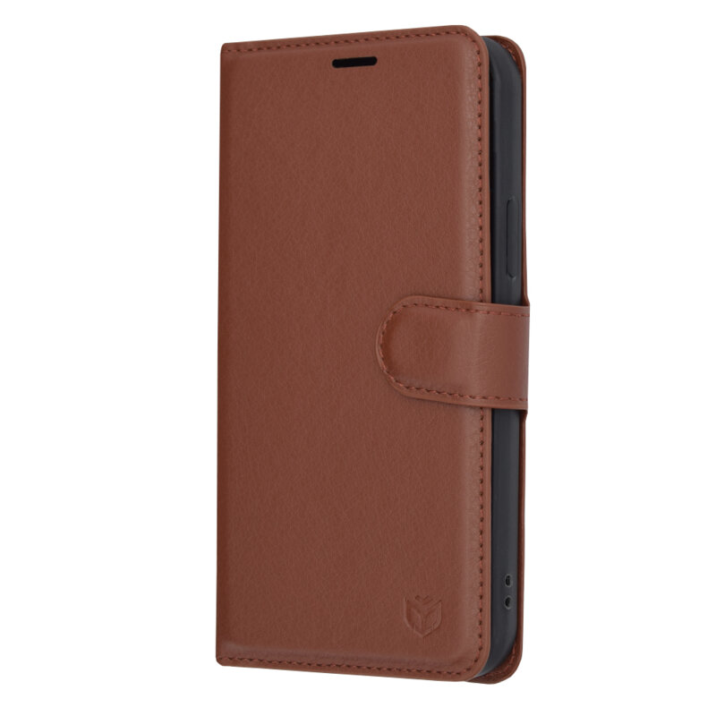 Husa iPhone 12 Pro Techsuit Leather Folio, maro