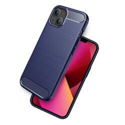 Husa iPhone 13 Techsuit Carbon Silicone, albastru