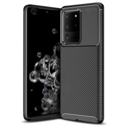 Husa Samsung Galaxy S20 Ultra 5G Techsuit CarbonFiber, negru